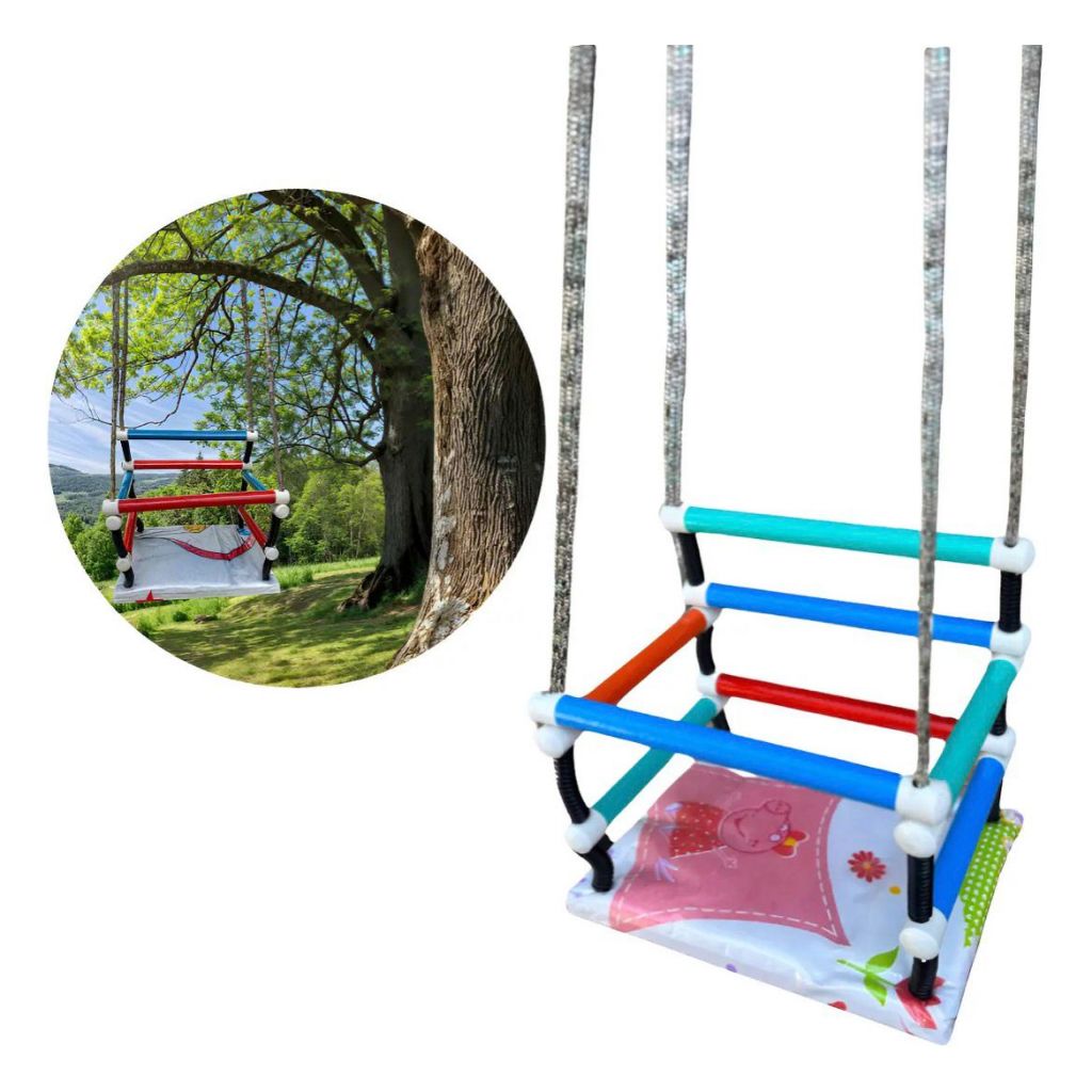 Segurança em Primeiro Lugar! Balanço Infantil com Encosto Ergonômico e Cordas de Alta Resistência. Confira!