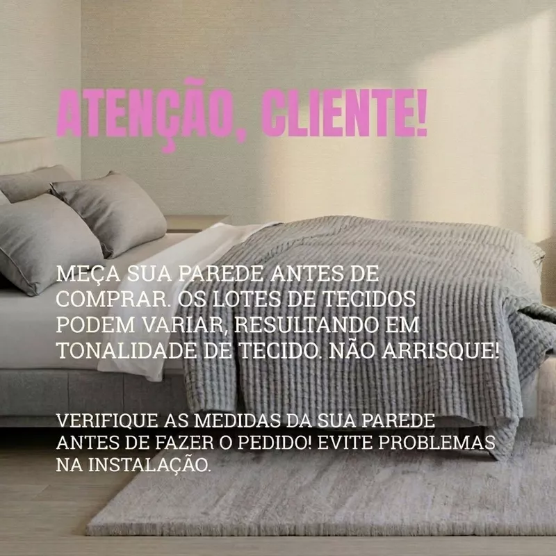 Cabeceira Adesiva Modulada Estofada Aveludada 110x20cm para Casal — foto 4