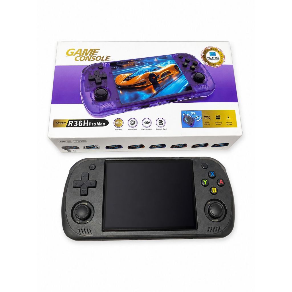 VIDEOGAME GAMER CONSOLE DE MAO RETRO R36H PROMAX BRANCO OU PRETO