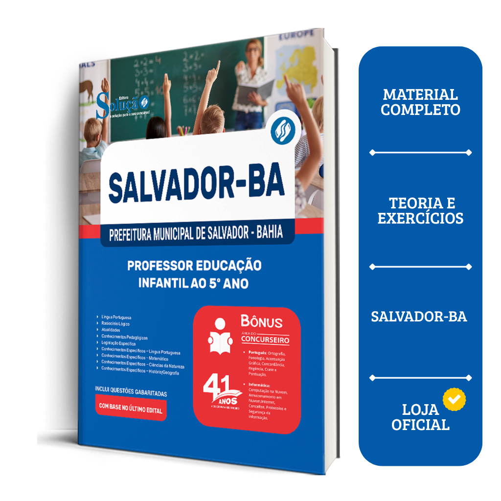 Apostila Prefeitura de Salvador - BA 2026 - Professor Educação Infantil ao 5º ano