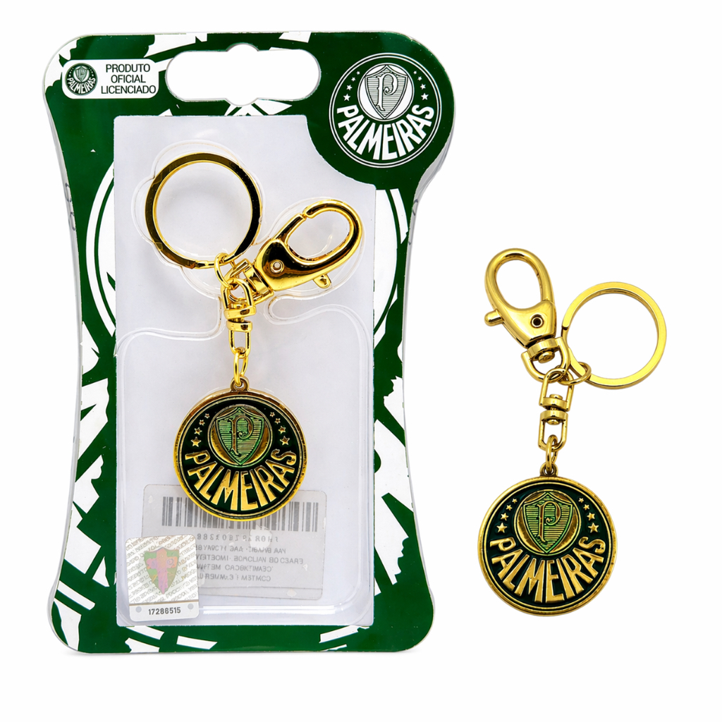 CHAVEIRO ESCUDO OURO PALMEIRAS