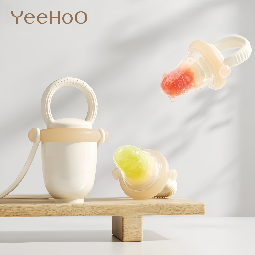 YeeHoO Chupeta Mordedor  Alimentadora Bebê Porta Frutas Em Silicone Para Seu Bebê