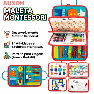 Montessori Sensory Busy Board 25 em 1 Brinquedo Sensorial para Bebê Para Toddlers Educati…