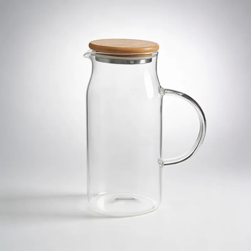 Jarra com tampa de bambu Ou 1,15L Linha Sense para bebidas · foto 2