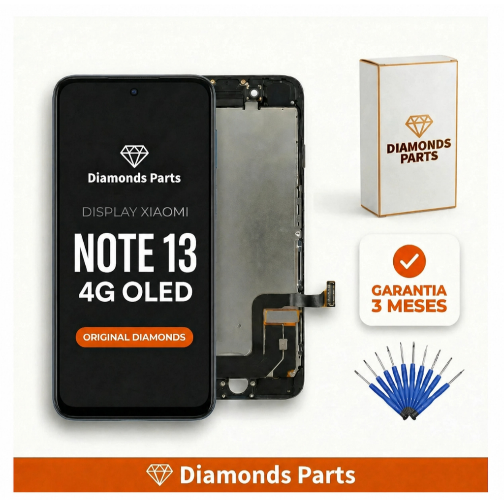 Tela Display Frontal REDMI NOTE 13/14 4G OLED SEM ARO - DIAMONDS ORIGINAL