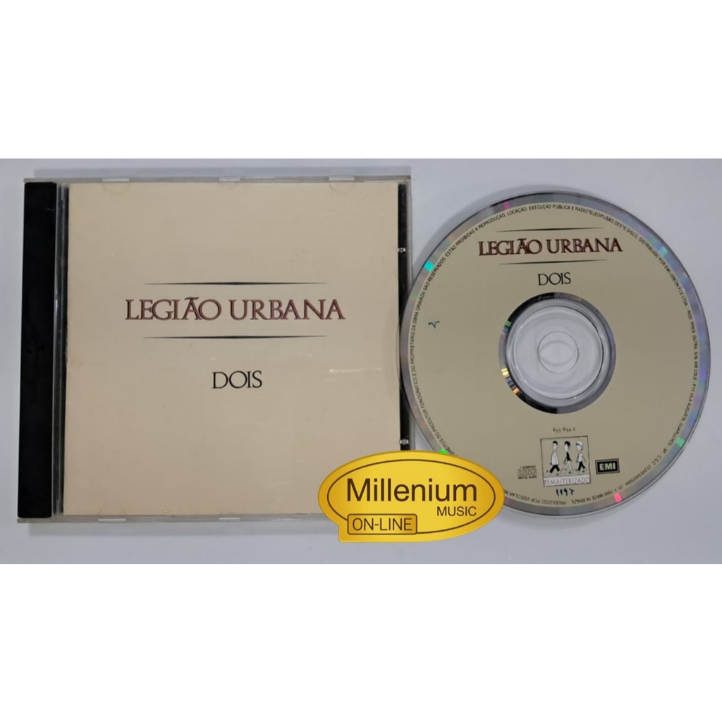 CD Legião Urbana  Dois 1986 Original Gravadora Colecionador Ótimo Estado
