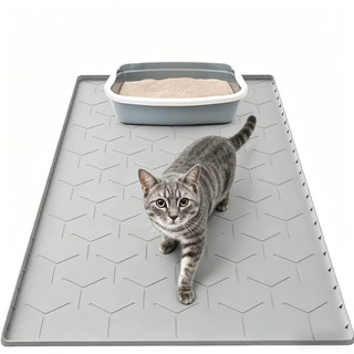 Tapete de Silicone para Pet 87x57cm Impermeável Resistente à Umidade Para Caixa de Areia de Gato Fácil de Limpar