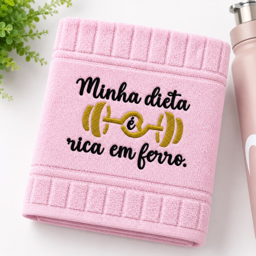 Toalha Para Academia Toalha de Mãos 30x45 Em Algodão Fitness Absorvente Dohler