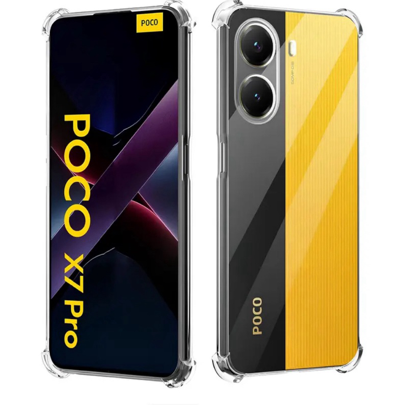 Capa Capinha Anti Queda + Película Para Xiaomi Poco X7 Pro