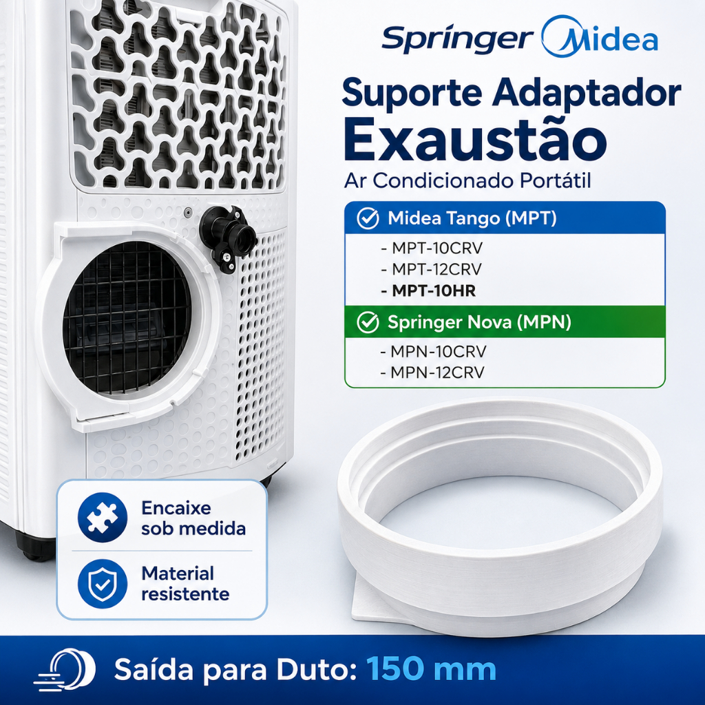 Suporte Ar Condicionado Portátil Midea Tango / Springer Nova MPT10CRV MPT12CRV MPN10CRV MPN12CRV