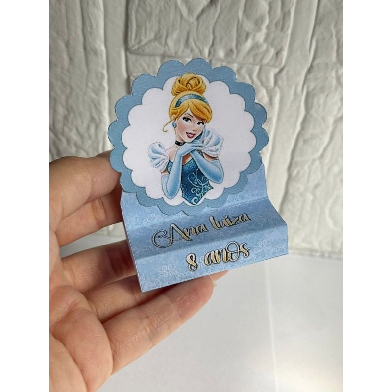 Porta Bis Cinderela / Cinderela Personalizada/Lembrancinha de Festa /Aniversário/Personalizados para festas