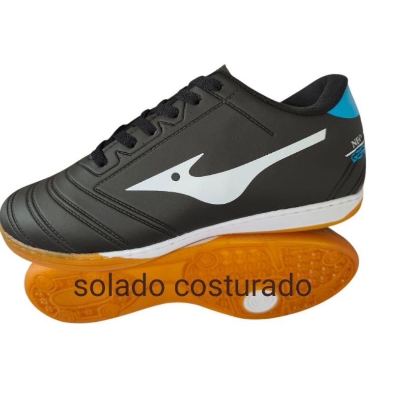 CHUTEIRA TENIS FUTSAL NU PTO QUADRA SALAO ESPORTE AR LIVRE FUTEBOL