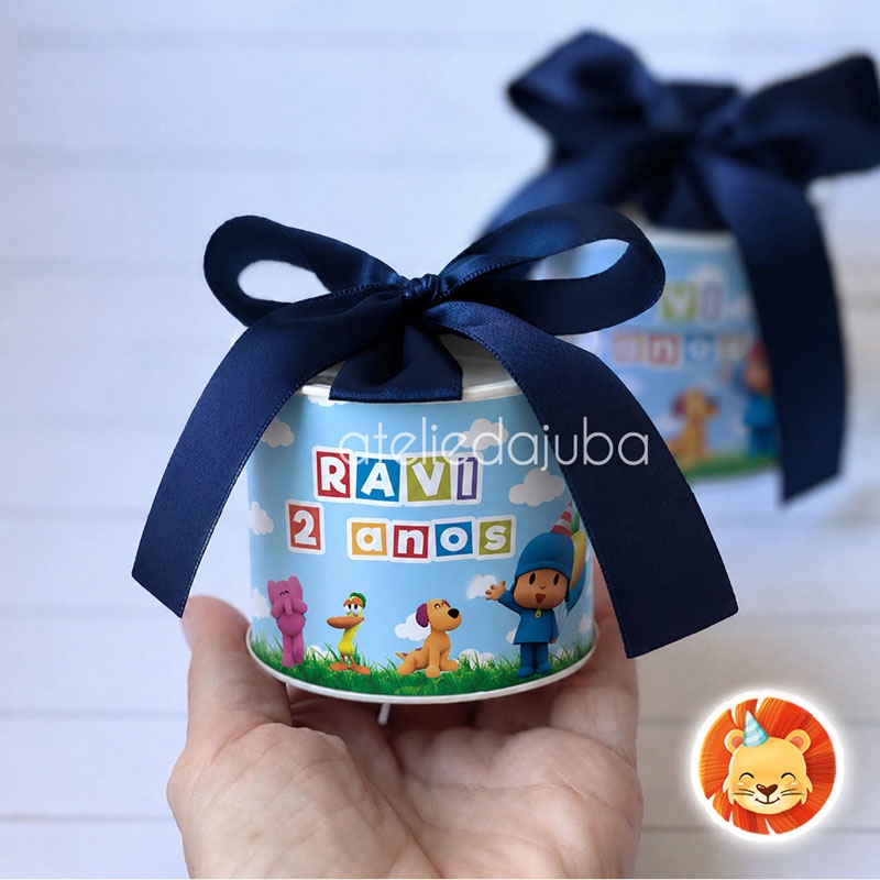 KIT Mini Tubolata Personalizada Pocoyo Festa Lembrancinha 5x6 cm - Todos os Temas
