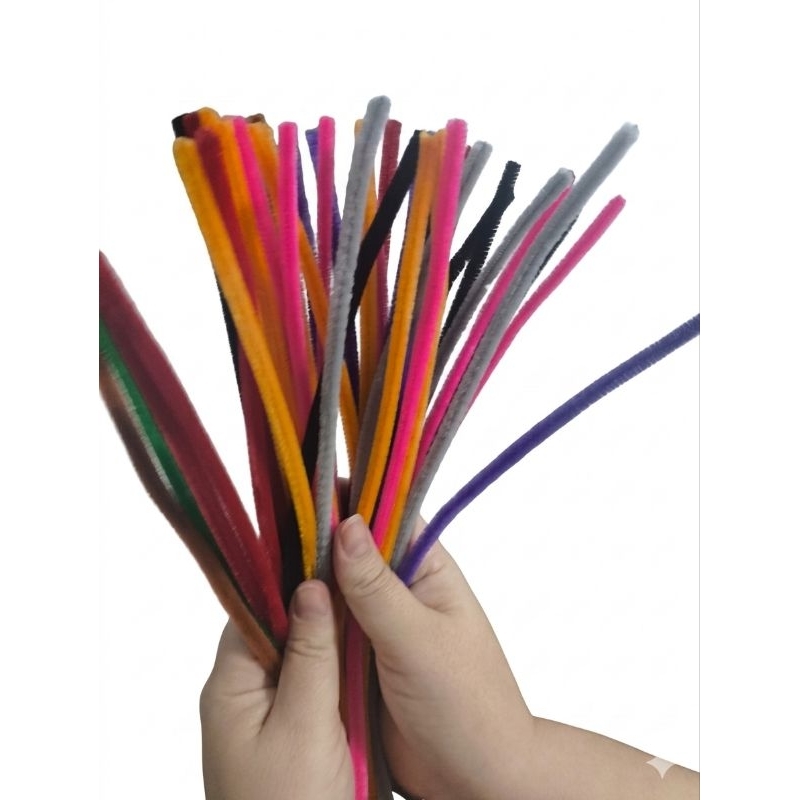 Haste de chenille 30cm 50 Unidades limpador cachimbo, artesanato, decoração