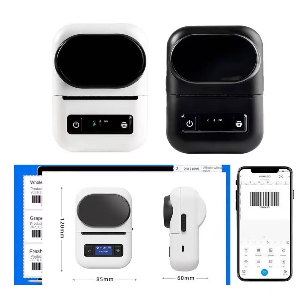 Mini Etiqueta Termica Impressora Portatil Bluetooth 58mm Preto