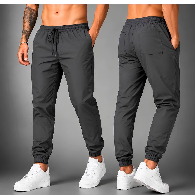Calça Jogger Masculina Tactel Premium Casual Com Bolsos Leve Academia