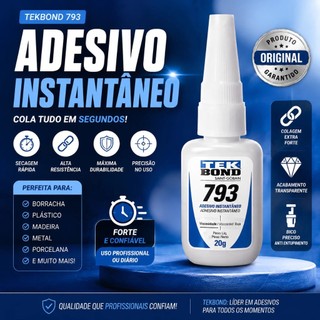 1/3/5 Cola Instantânea Tekbond 793 20g Transparente Reparos Padrão Secagem Rápida Unhas Postiças