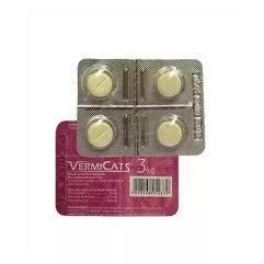 Vermífugo Vermicats World - Cartela 4 Comp.
