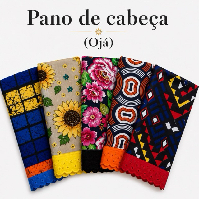 Pano de Cabeça (Ojá) Estampado - Umbanda e Candomblé