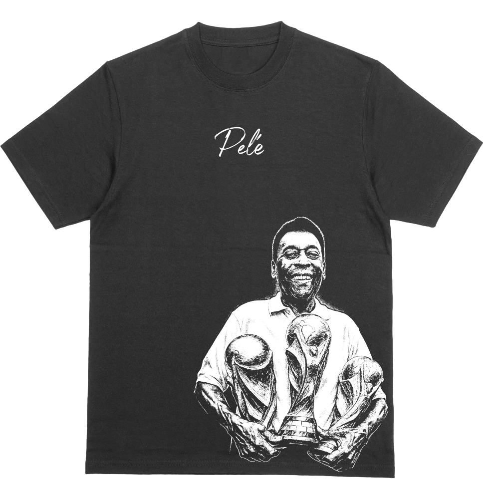 Camiseta Adulto/infantil Unissex  Streetwear, Pelé, Rei do santos e do Brasil, Lenda Brasileira, Copa do mundo, P ao G1