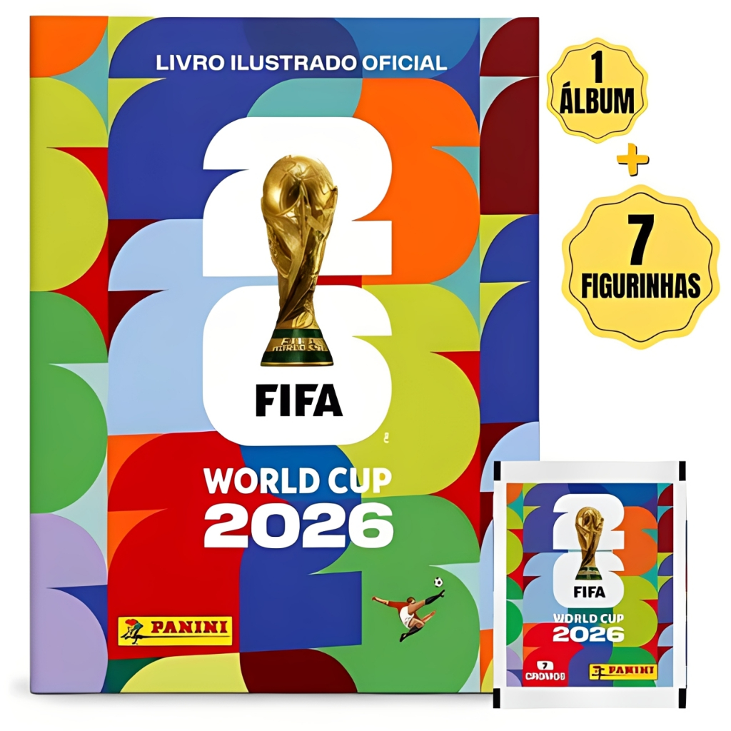 Kit Album da Copa do Mundo+ Figurinhas Copa do Mundo 2026