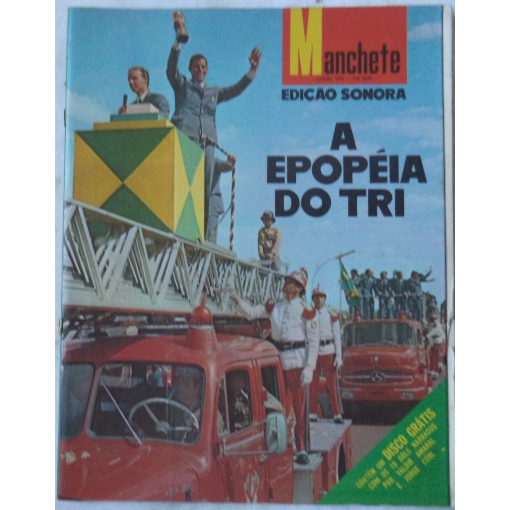 Revista Manchete Edição Sonora a Epopéia do Tri (SEM O DISCO)