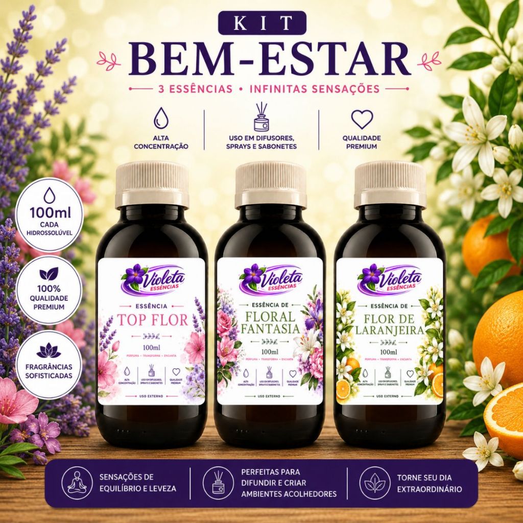 Imagem Essência Hidrossolúvel 100ml à Base de Água. Para Difusor, Aromatizador elétrico, Umidificador de Ambientes