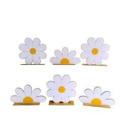 Kit Display de Mesa 6 Peças Festa Margaridas MDF