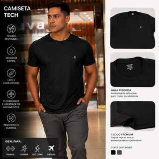 Camiseta Masculina Dry Fit Premium – Tecnologia, Conforto e Performance