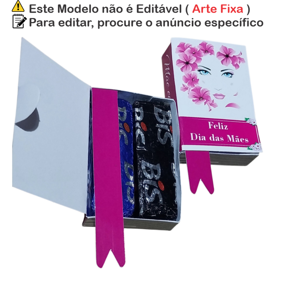 Lembrancinha Elegante para o  Dia das Mães | Papel fotográfico 180gr - Dia das mães rosto floral cod. dmarf