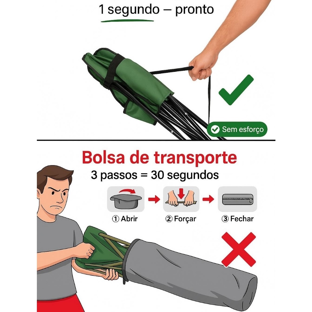 BASK Cadeira 150kg Premium Dobrável Portátil Reforçada | Porta-copo | Camping, Praia e Pesca · foto 2