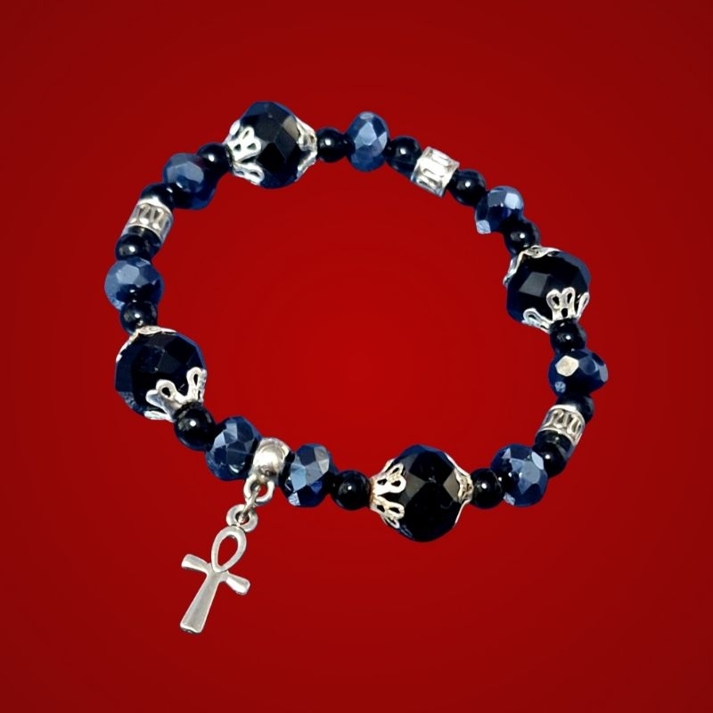 Pulseira Ankh - Cruz Ansata - Chave Egípcia - Egito - Deus Rá - Osíris - Hórus - Anúbis - Maat - Ísis - Imortalidade