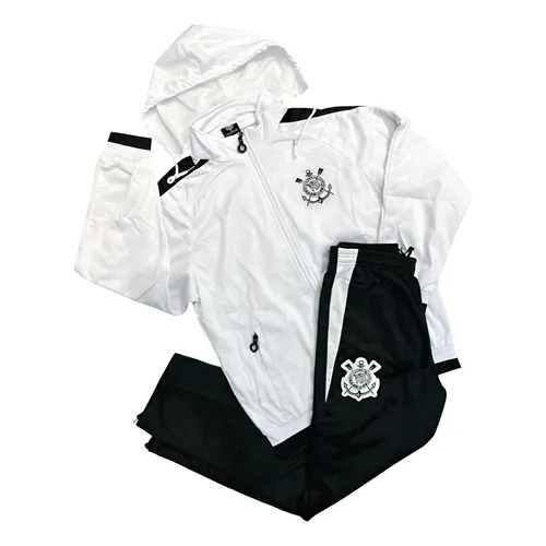 Conjunto Agasalho Time Corinthians Lançamento + Bag Brinde