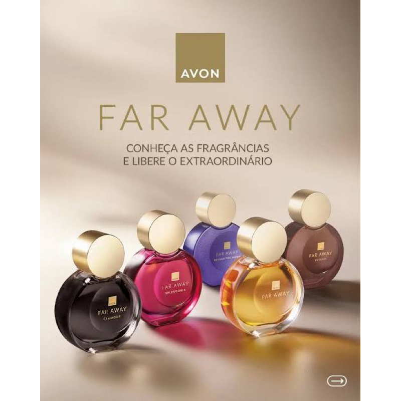 Deo Parfum Far Away 50ml (Perfume Feminino Avon): Glamour, Original, Beyond, Infinity, Shine ...