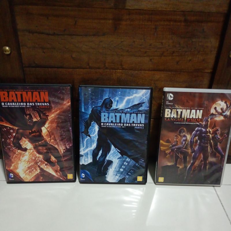 DVDs originais Batman O Cavaleiro das Trevas 1,2 e Sangue Ruim