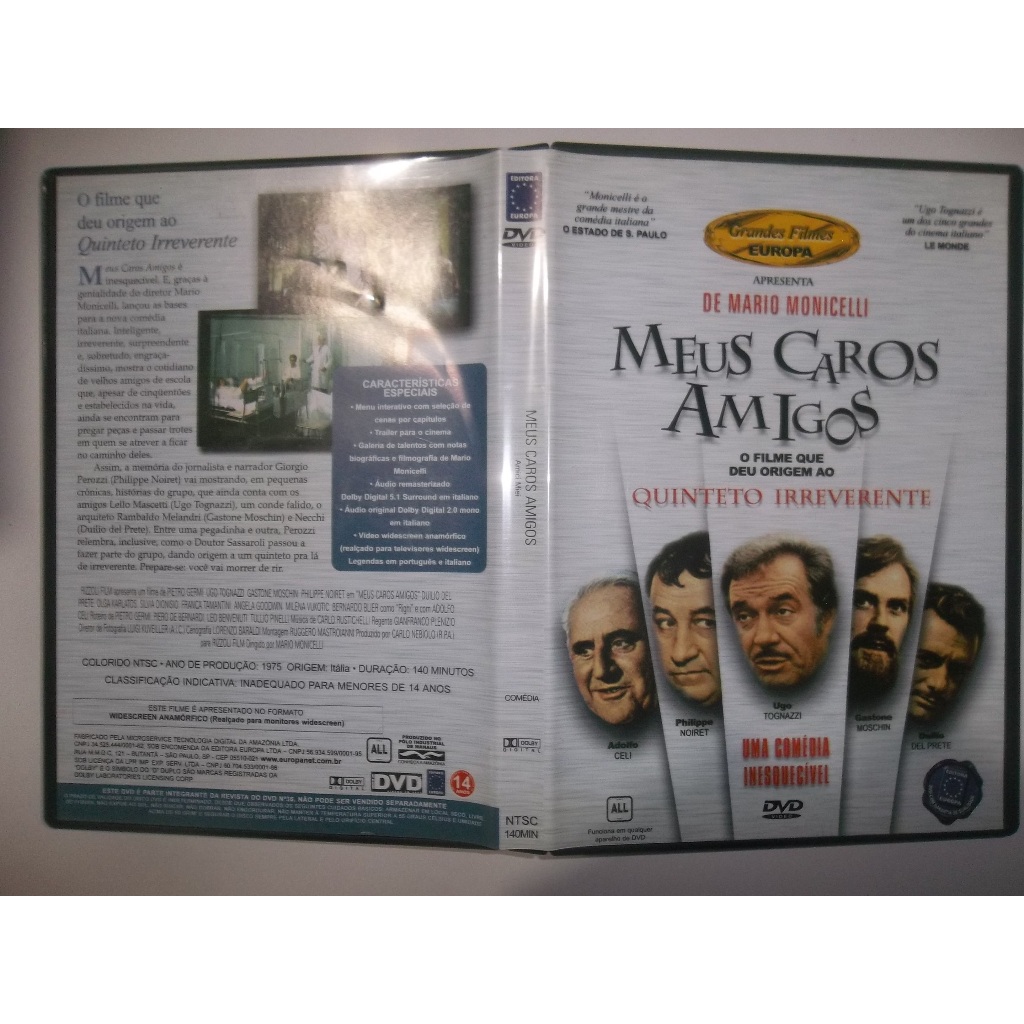 dvd meus caros amigos de mario monicelli cinema italiano