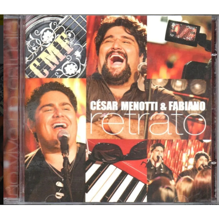 Cd Cesar Menotti E Fabiano Retrato Ao Vivo Estúdio SERTANEJO Lacrado