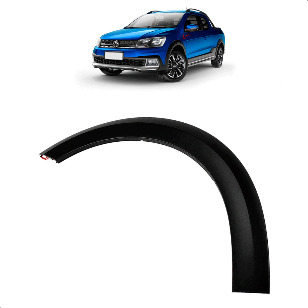 Moldura Do Para-lama Dianteiro Esquerdo Original Saveiro G7 G8 2017/2026 Volkswagen 5U7853501C9B9