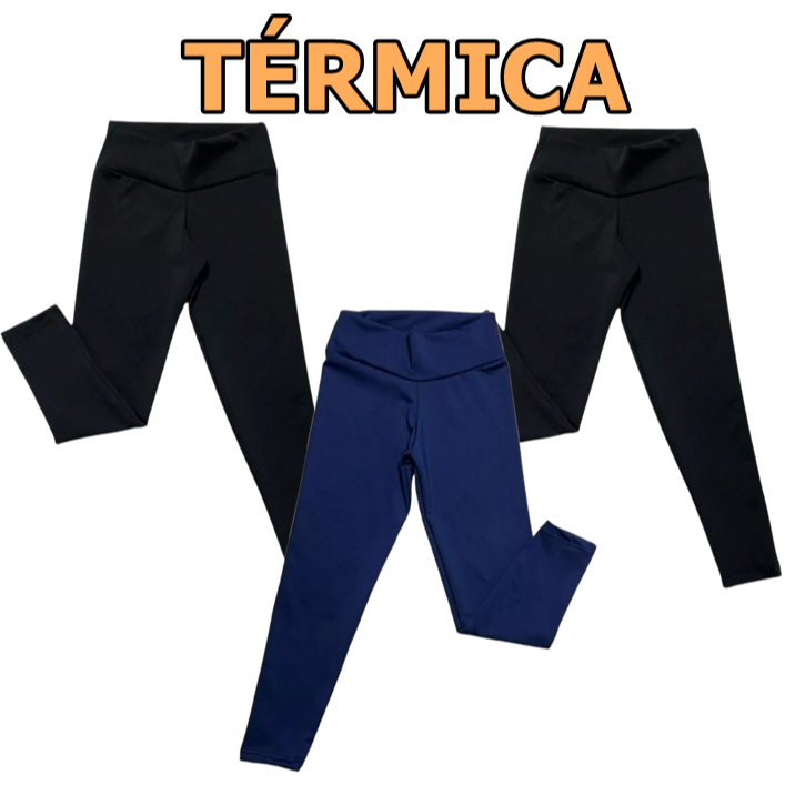 Kit 3 Legging Escolar Infantil Juvenil Flanelada Térmica Suplex Femina 04 ao 14 Tendência Menina