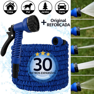 Mangueira Mágica Expansível Elástica Flexível Retrátil Multiuso para Jardim Irrigação de Plantas Disponível 15m e 30m