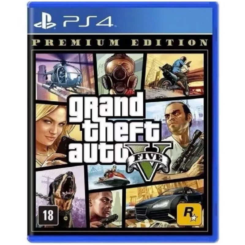 🎮 GTA 5 Premium Edition PS4 – Modo História + GTA Online | Jogo Original Rockstar