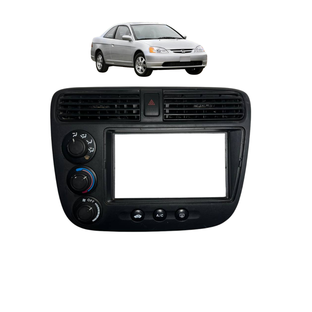 Moldura Comando Ar Condicionado Honda Civic 2001 A 2006