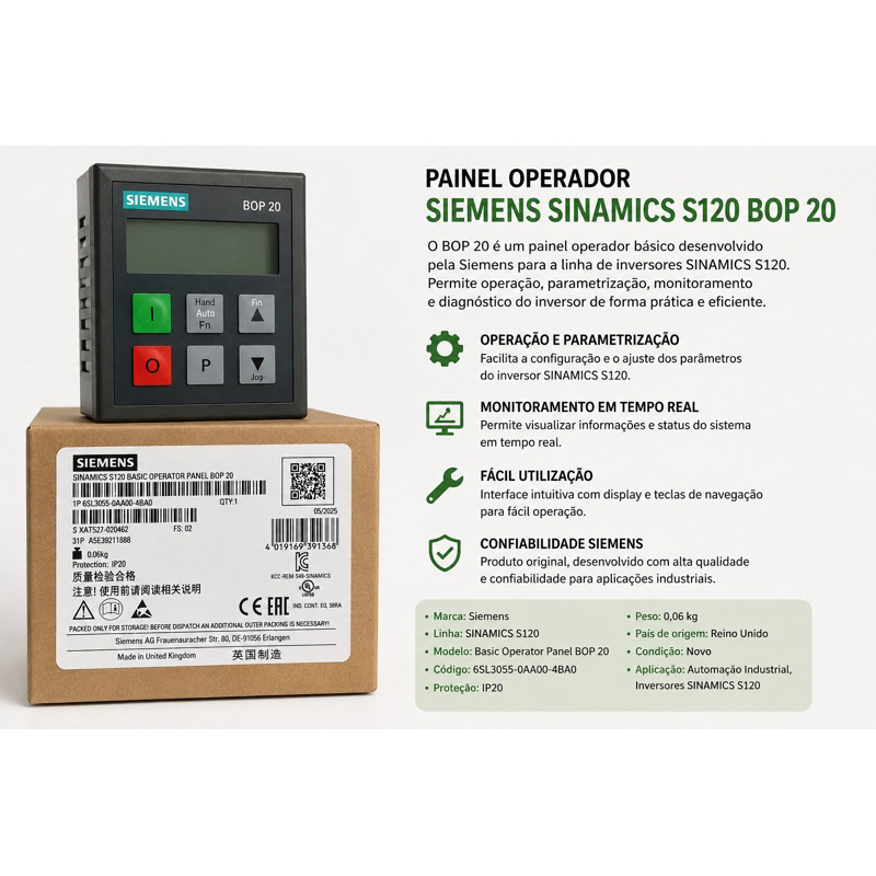 SINAMICS S120 Basic Operator Panel BOP 20