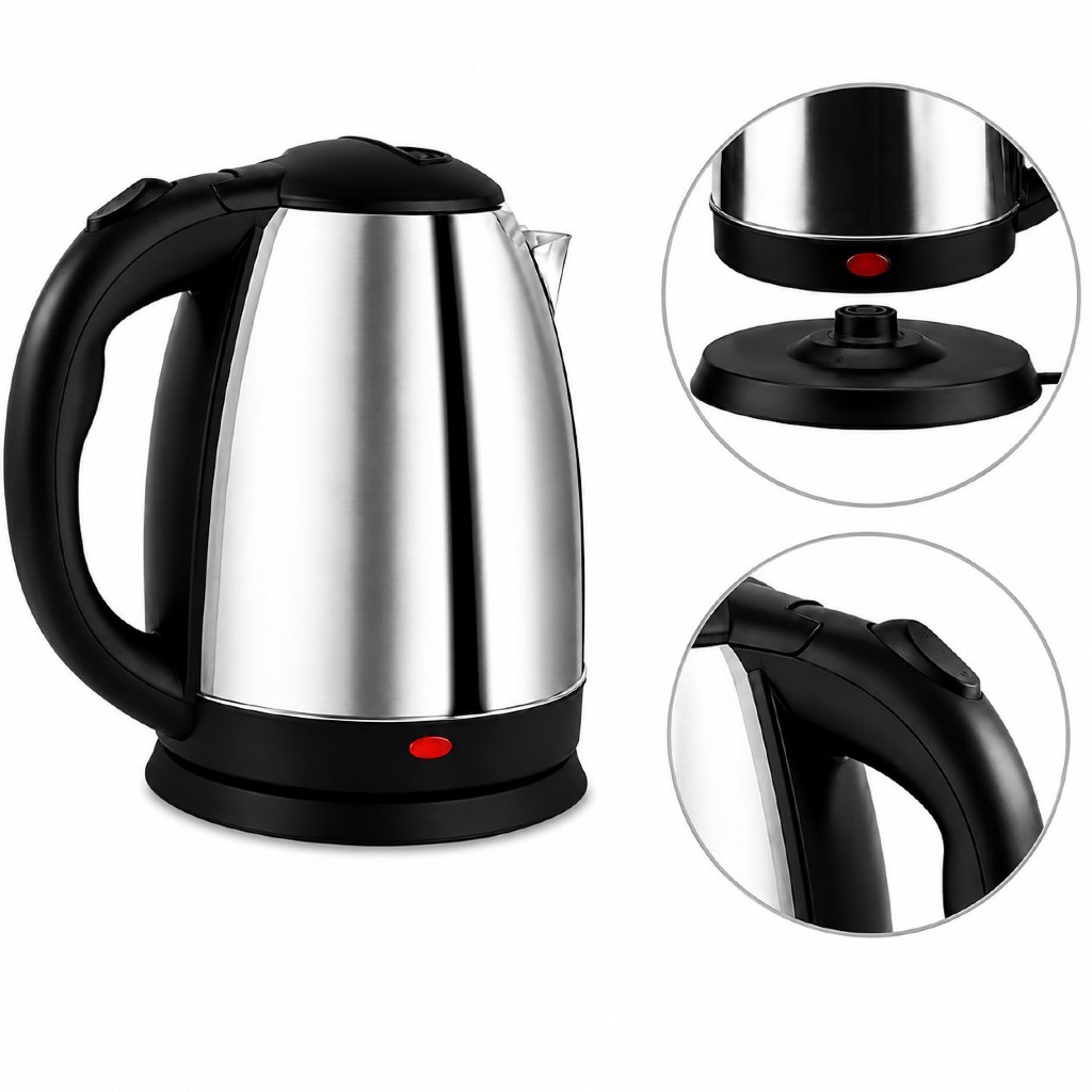 Chaleira Elétrica Térmica Bule Com Tampa Inox 1,8L