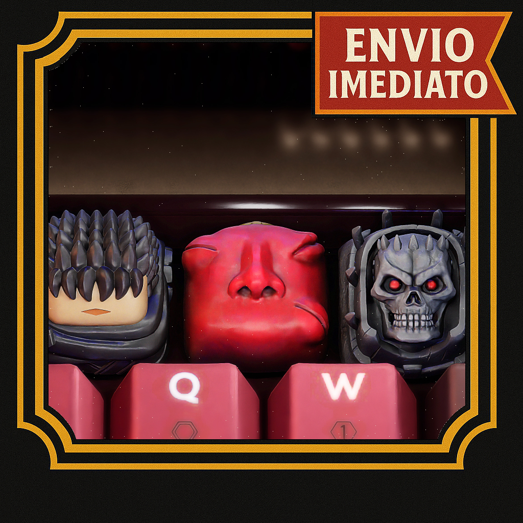Keycap Berserk Tecla de teclado mecânico setup PC personalizado Guts Behelit Skull Knight Anime