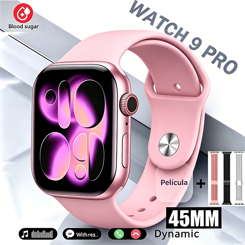 2025 smartwatch 9 pro Carregamento sem fio relógio inteligente 2.02 inches Série 9 Bluetooth Call