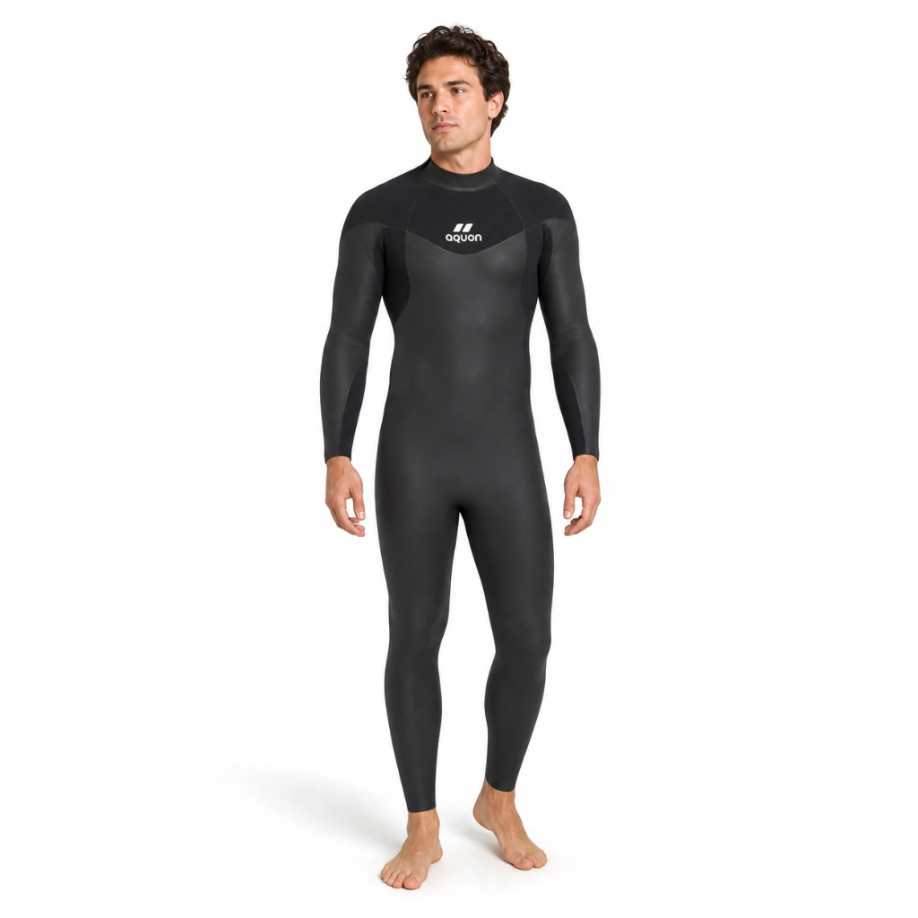 Roupa De Borracha Neoprene Manga Longa Para Triathlon E Natação 3.2mm Aquon