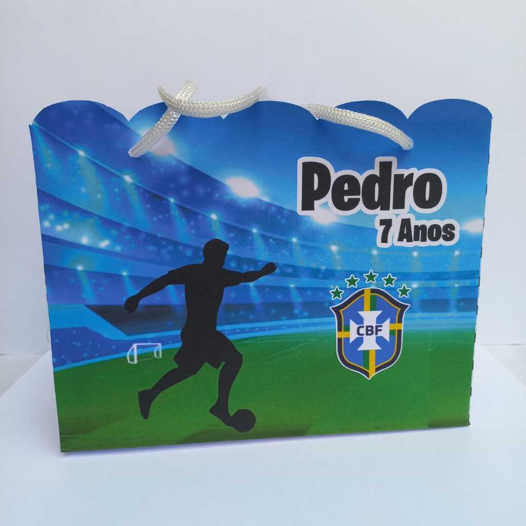 Sacolinhas Personalizadas Brasil Futebol Copa | Pegue e Monte Lembrancinhas