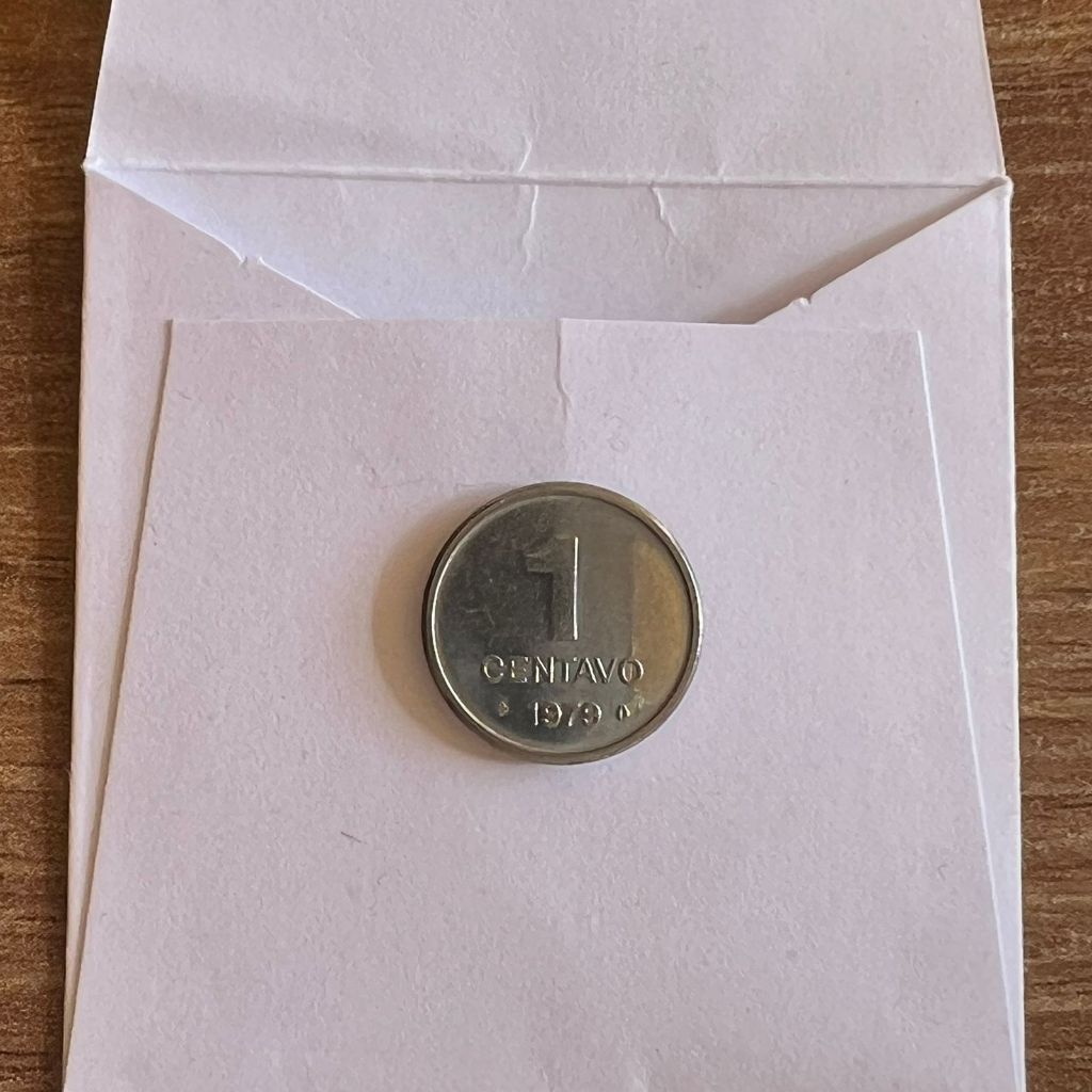 Moeda do Brasil - 1 Centavo de 1979, Aço inoxidável, 1,58gr, 14mm - SOJINHA - FLOR DE CUNHO