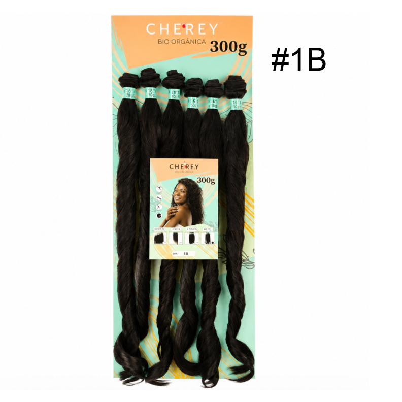 Cabelo Liso Ondulado Bio Orgânico Perla 6x Perla 300g 65cm Para Entrelace